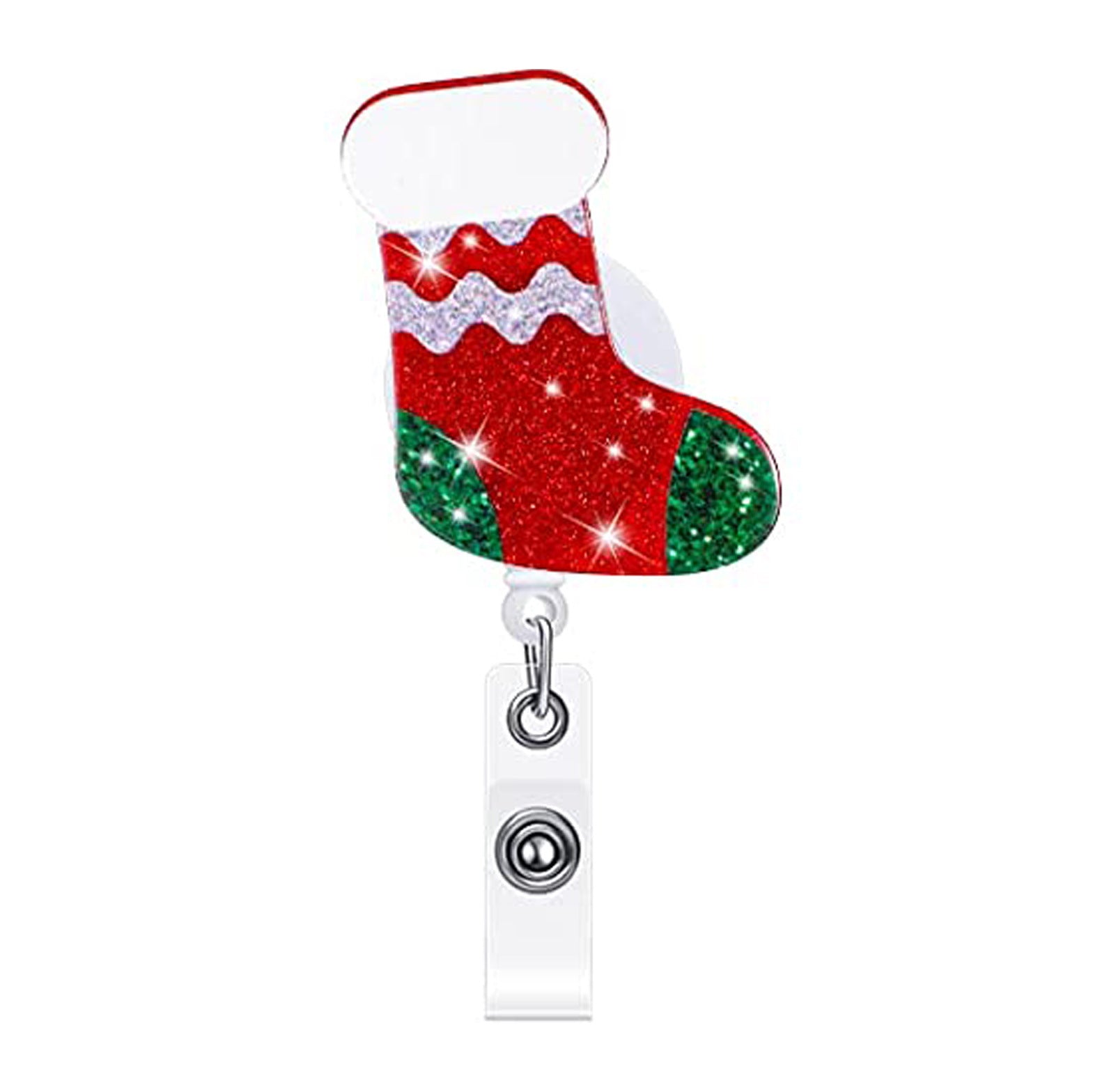 Wholesale Christmas acrylic glitter glitter retractable rotating easy to pull